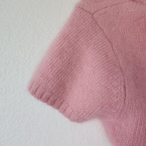 ANGORA RABBIT FUR Soft Pink Cowl Neck Sweater NEW CONDITION - Picture 6 of 6